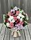 Букет цветов из: Альстромерии, Гвоздики, Розы и Хризантемы в Дубне