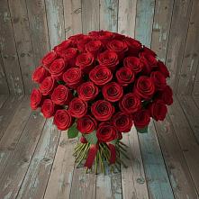 Букет 55 Красных роз Фридом #REPLACE_PRED# Дубне