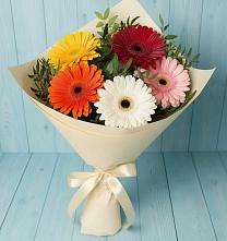 Букет цветов из:  Герберы в Дубне