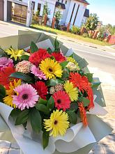 Букет цветов из:  Герберы #REPLACE_PRED# Дубне