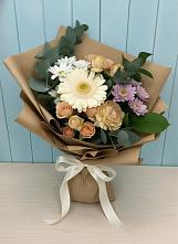 Букет цветов из:  Герберы и Хризантемы в Дубне
