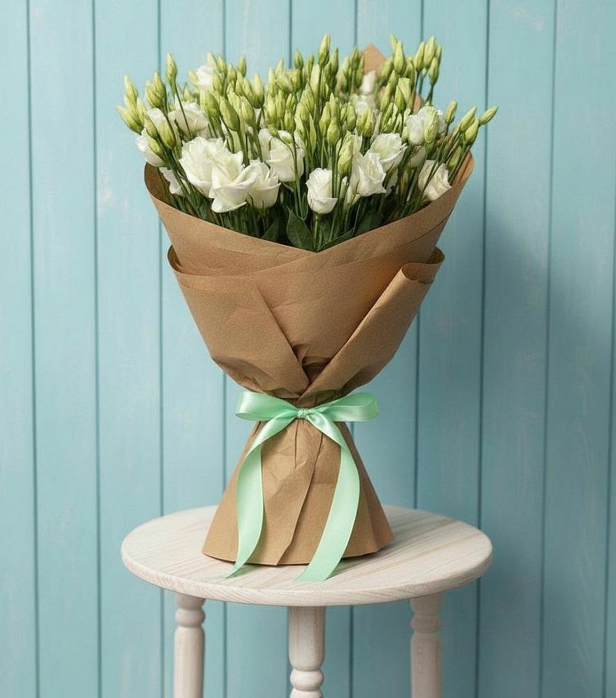 Букет цветов из: Лизиантусы в Дубне