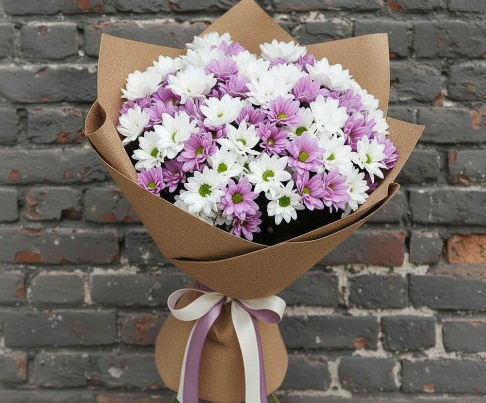 Букет цветов из: Хризантемы в Дубне