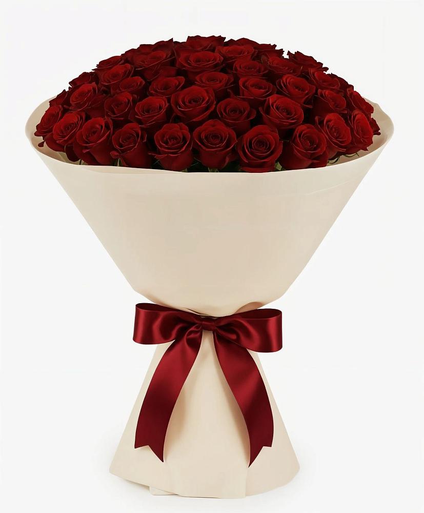 Букет 101 Бордовая роза Блэк Бакарра в Дубне